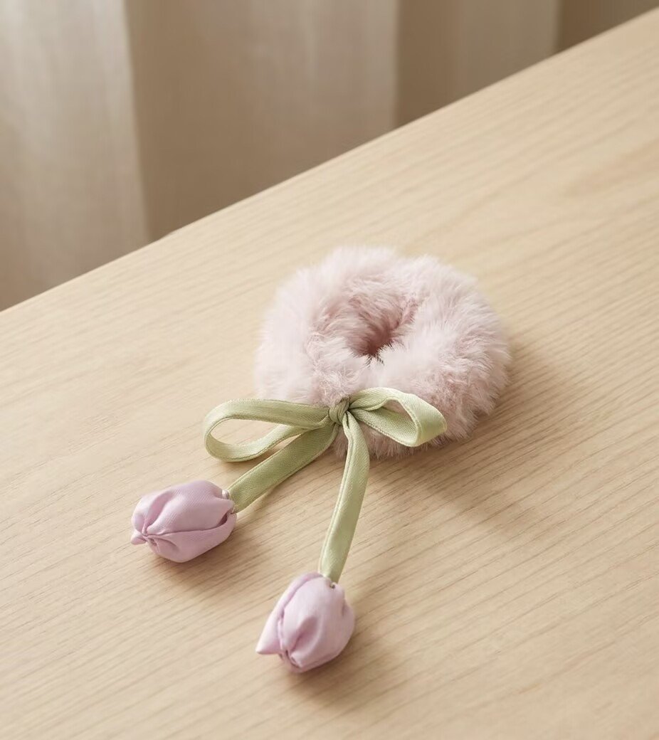 Fluffy Tulip Hair Ties