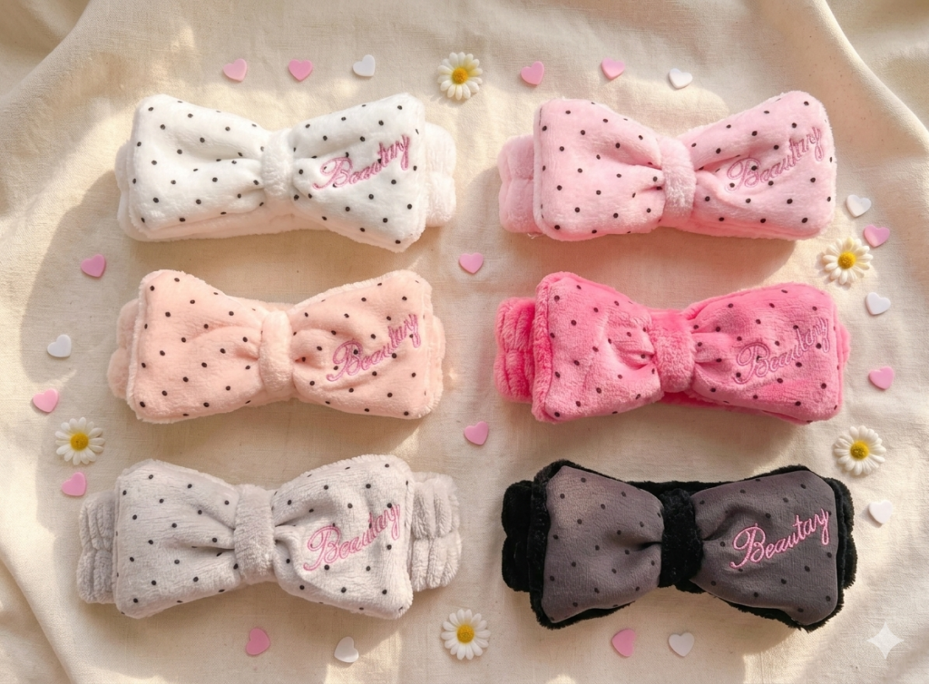 Wholesale custom logo spa headbands for women