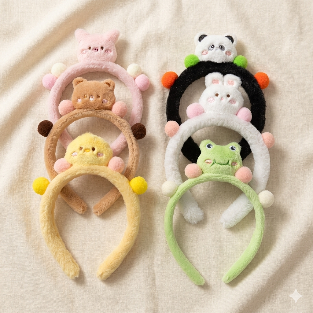 Cute Animal Fuzzy Headbands